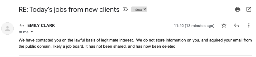 Emily Clark Consulting Spammer
